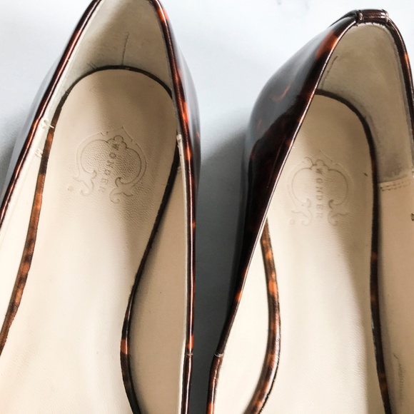 C. Wonder Tortoise Patent Leather Pointed Toe Flat - Picture 5 of 8